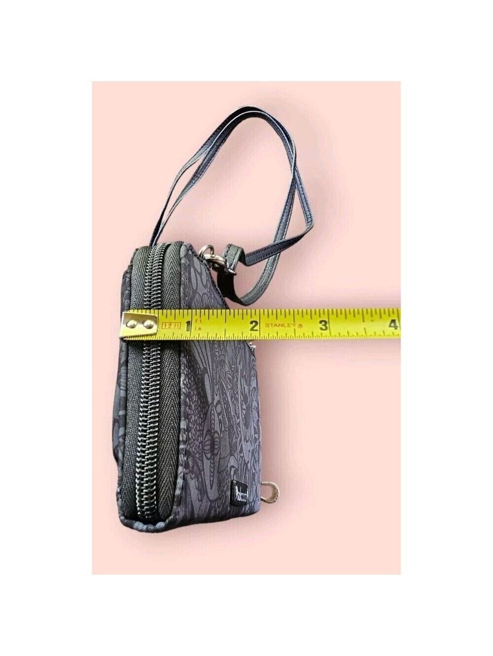 The Sak Sakroots Large Smartphone Crossbody Black-Tonal Spirit Desert PURSE - Picture 13 of 15